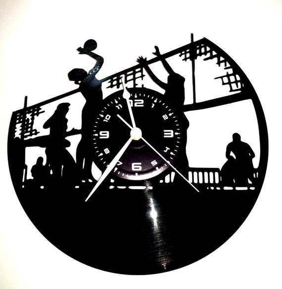 Horloge Murale Créative Rétro Volleyball